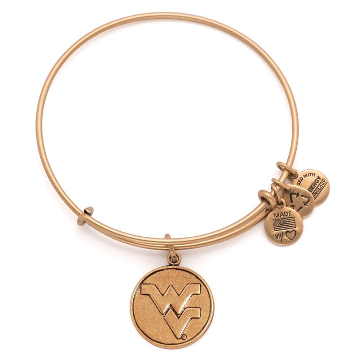Alex And Ani West Virginia University® Logo Charm Bangle