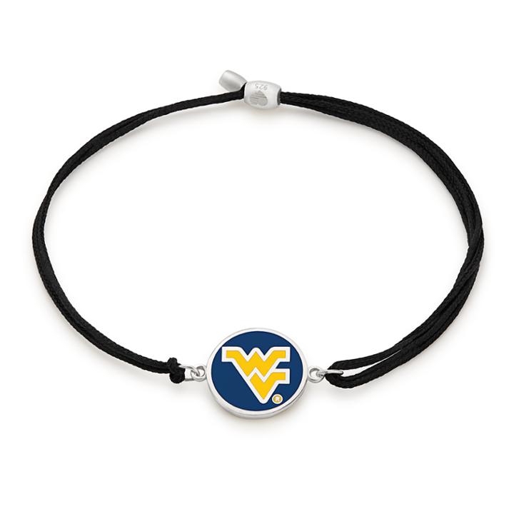 Alex And Ani West Virginia University Pull Cord Bracelet, Sterling Silver