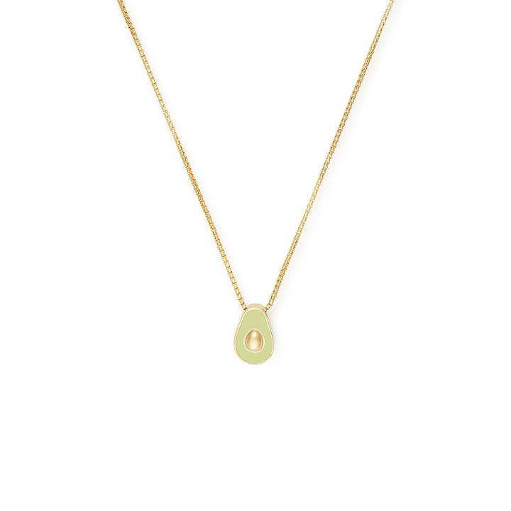 Alex And Ani Avocado Adjustable Necklace Green Beetz, 14kt Gold Plated