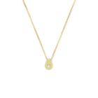 Alex And Ani Avocado Adjustable Necklace Green Beetz, 14kt Gold Plated