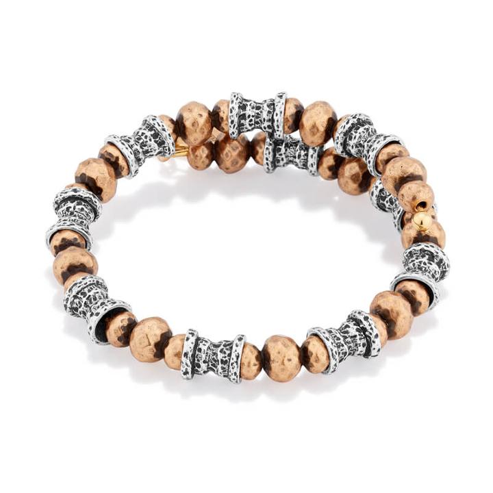 Alex And Ani Aztec Wrap, Two Tone
