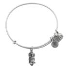 Alex And Ani Ode To The Owl Charm Bangle | Roger Williams Park Zoo, Rafaelian Silver Finish