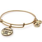 Alex And Ani Because I Am A Girl Charm Bangle | Plan International, Rafaelian Gold Finish
