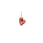 Alex And Ani Red Magma Heart Necklace Charm With Swarovski  Crystals, 14kt Gold Plated Sterling Silver