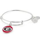 Alex And Ani University Of Georgia Logo Color Infusion Charm Bangle, Shiny Silver Finish