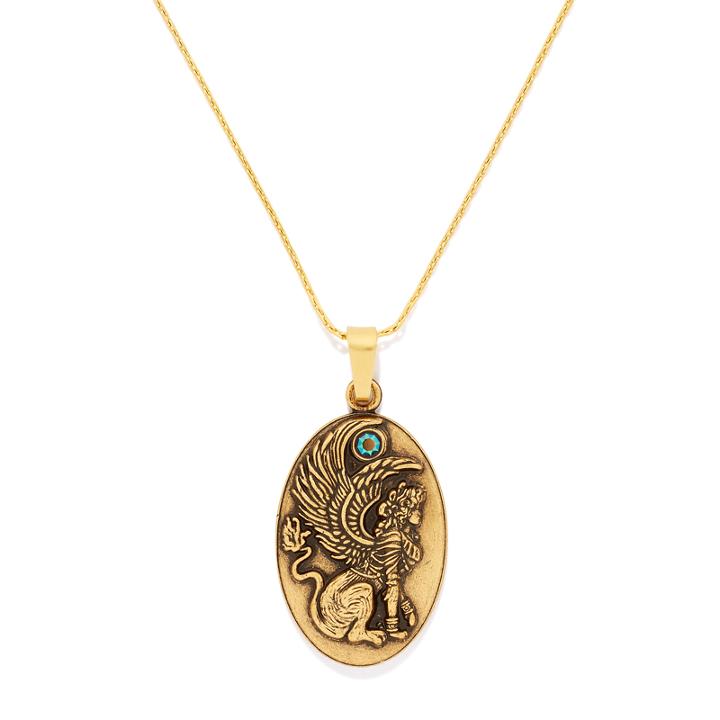 Alex And Ani Sphinx Expandable Necklace, Rafaelian Gold Finish