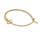 Alex And Ani Anchor Pull Chain Bracelet, 14kt Gold Plated Sterling Silver