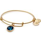 Alex And Ani May Birth Month Charm Bangle With Swarovski® Crystal, Shiny Gold Finish