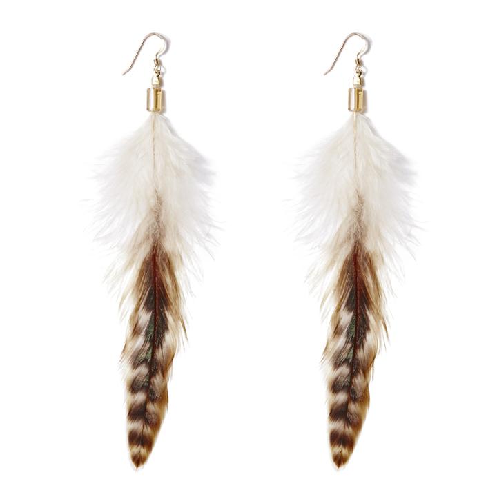 Alex And Ani Feather Spirit Earrings, Rafaelian Gold Finish