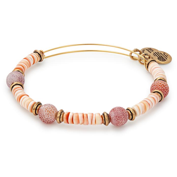 Alex And Ani Terra Horizon Beaded Bangle, Rafaelian Gold Finish