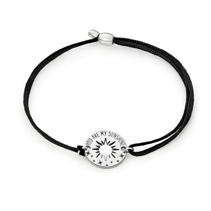 Alex And Ani You Are My Sunshine Pull Cord Bracelet, Sterling Silver