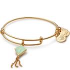 Alex And Ani Green Inspiration In Flight Charm Bangle Flying Kites, Shiny Gold Finish
