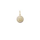 Alex And Ani Initial U Necklace Charm, 14kt Gold Plated