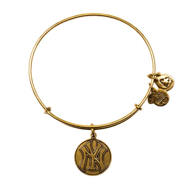 Alex And Ani New York Yankees™ Cap Logo Charm Bangle, Rafaelian Gold Finish