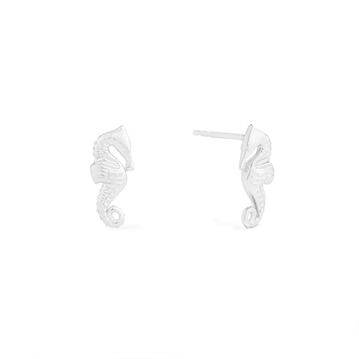 Alex And Ani Seahorse Post Earrings, Sterling Silver