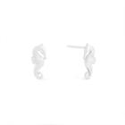 Alex And Ani Seahorse Post Earrings, Sterling Silver