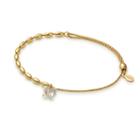 Alex And Ani Butterfly Pull Chain Bracelet, 14kt Gold Plated