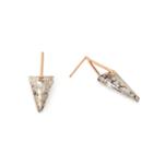 Alex And Ani Rose Glow Spike Earrings With Swarovski® Crystals, 14kt Rose Gold Plated