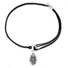 Alex And Ani Armenian Cross Pull Cord Bracelet, Rafaelian Silver Finish
