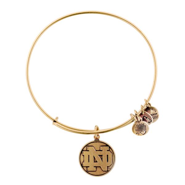 Alex And Ani University Of Notre Dame® Logo Charm Bangle