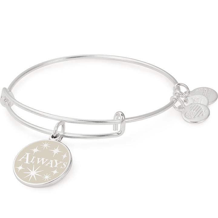 Alex And Ani Harry Potter  Always Charm Bangle, Shiny Silver Finish