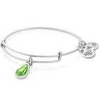 Alex And Ani August Birth Month Charm Bangle With Swarovski® Crystal, Rafaelian Silver Finish