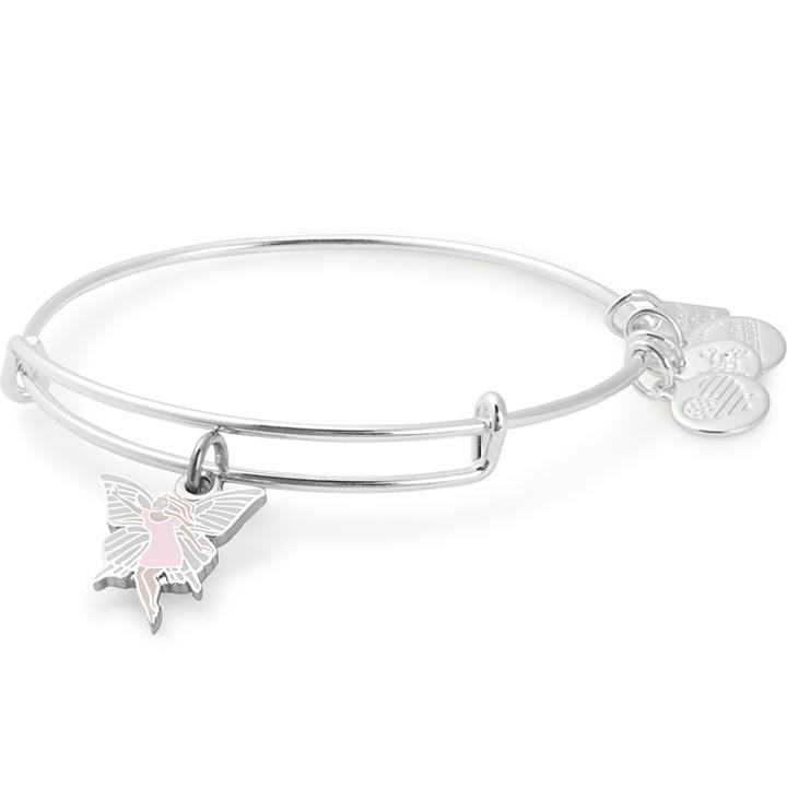 Alex And Ani Fairy Charm Bangle | Give Kids The World, Shiny Silver Finish
