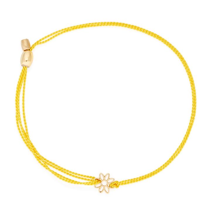Alex And Ani Kindred Cord Daisy, 14kt Gold Plated