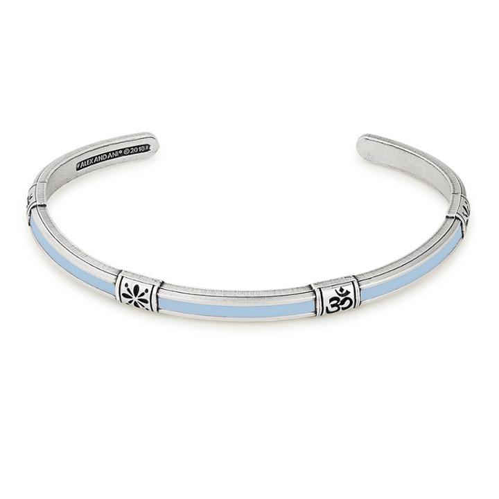Alex And Ani Om Color Infusion Thin Cuff, Rafaelian Silver Finish