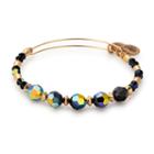 Alex And Ani Milkyway Beaded Bangle With Swarovski  Crystals, Shiny Gold Finish