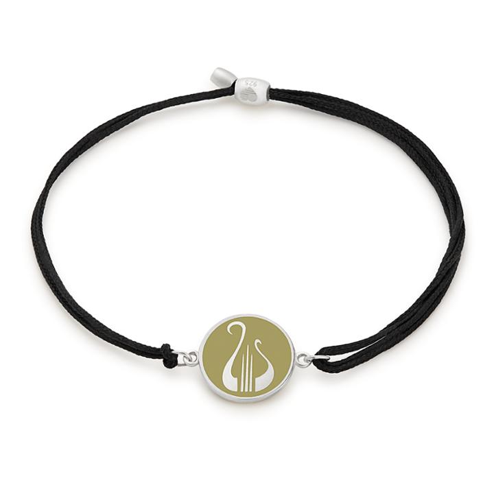 Alex And Ani Alpha Chi Omega Pull Cord Bracelet, Sterling Silver