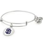 Alex And Ani San Diego Padres Color Infusion Charm Bangle, Rafaelian Silver Finish