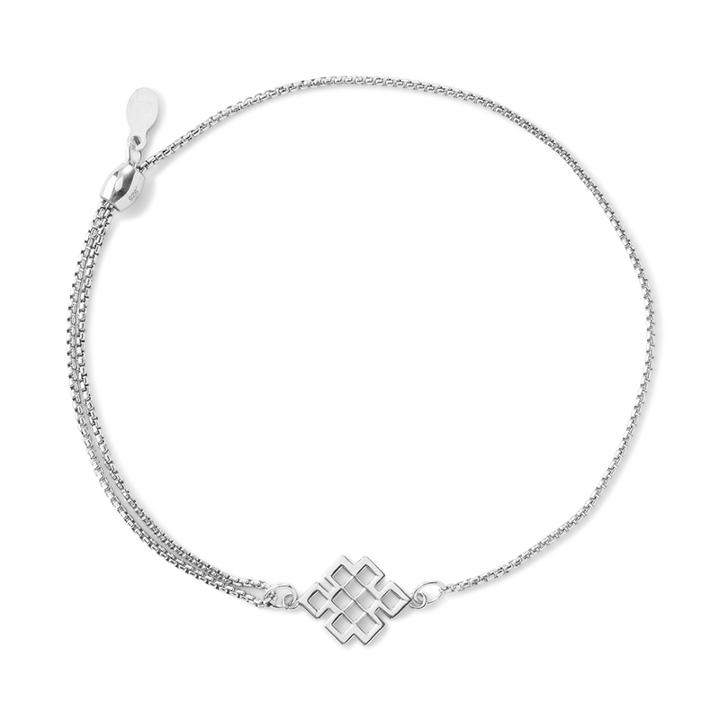 Alex And Ani Endless Knot Pull Chain Bracelet, Sterling Silver