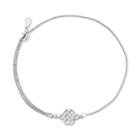 Alex And Ani Endless Knot Pull Chain Bracelet, Sterling Silver
