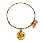 Alex And Ani Oakland Athletics™ Cap Logo Charm Bangle, Rafaelian Gold Finish