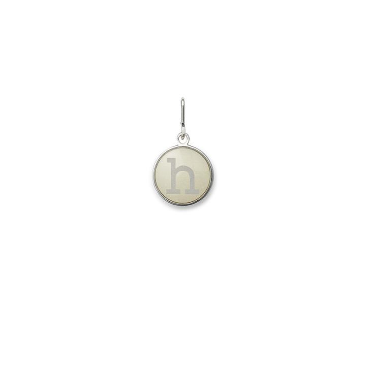 Alex And Ani Initial H Necklace Charm, Sterling Silver