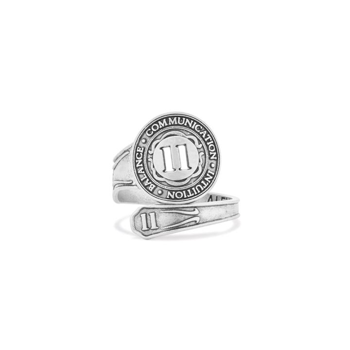 Alex And Ani Number 11 Spoon Ring, Sterling Silver
