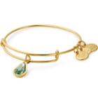 Alex And Ani August Birth Month Charm Bangle With Swarovski  Crystals, Shiny Gold Finish
