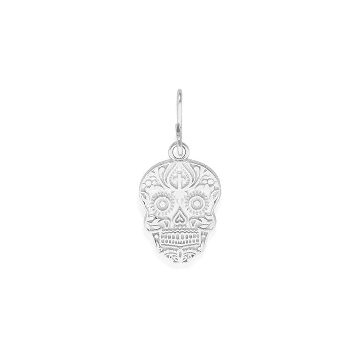 Alex And Ani Calavera Necklace Charm, Sterling Silver