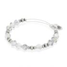 Alex And Ani Silver Sheen Wonder Beaded Bangle, Rafaelian Silver Finish