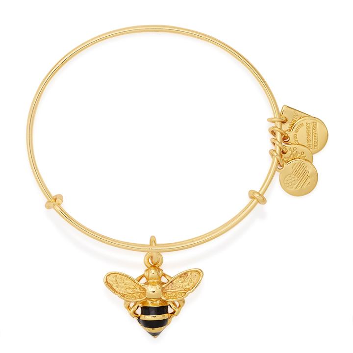 Alex And Ani Bumblebee Charm Bangle | Unicef, Shiny Gold Finish