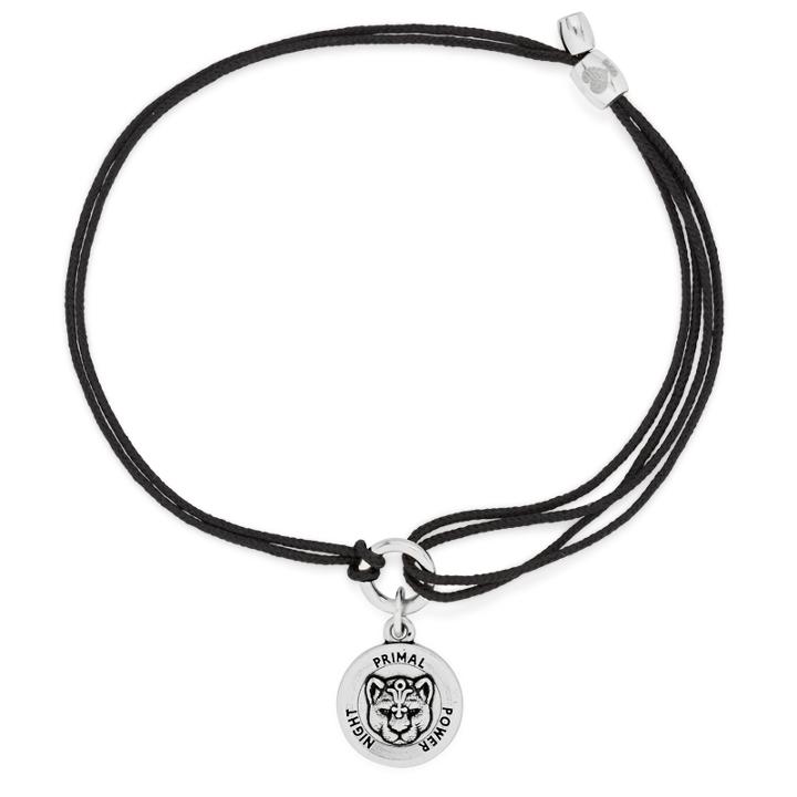 Alex And Ani Wild Heart Pull Cord Bracelet, Rafaelian Silver Finish