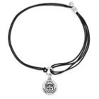 Alex And Ani Wild Heart Pull Cord Bracelet, Rafaelian Silver Finish