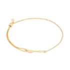 Alex And Ani Arrow Pull Chain Bracelet, 14kt Gold Plated