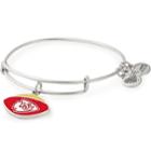 Alex And Ani Kansas City Chiefs Football Color Infusion Charm Bangle, Rafaelian Silver Finish