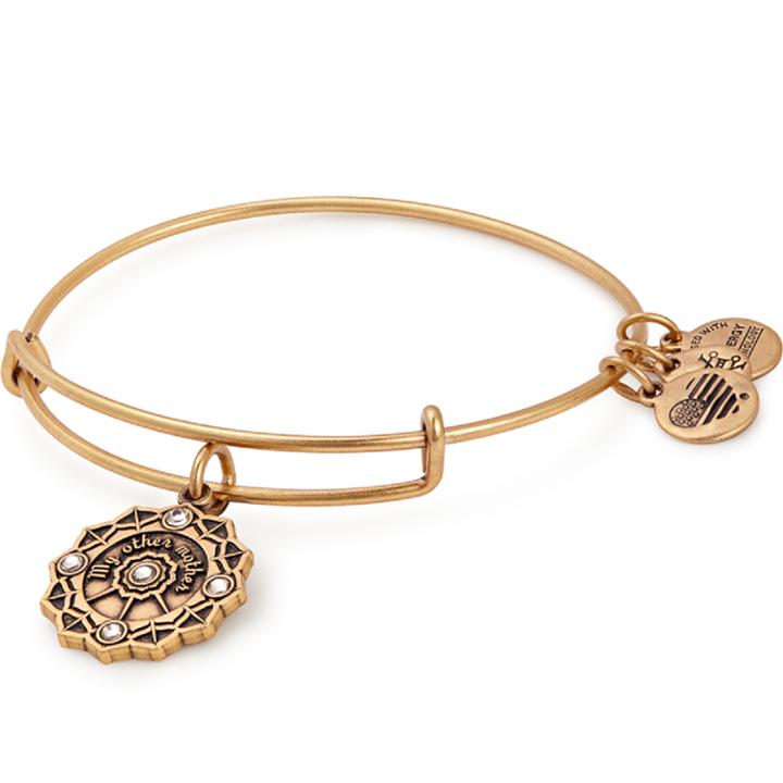 Alex And Ani Mother Of The Groom Charm Bangle, Rafaelian Gold Finish