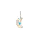 Alex And Ani Icicle Moon Necklace Charm With Swarovski® Crystal, Sterling Silver