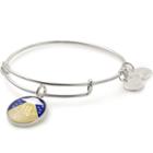 Alex And Ani Far Out Charm Bangle, Shiny Silver Finish