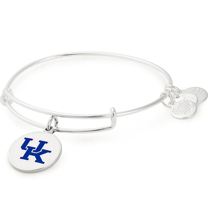Alex And Ani University Of Kentucky Color Infusion Charm Bangle, Shiny Silver Finish