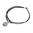 Alex And Ani Jack O' Lantern Pull Cord Bracelet, Rafaelian Silver Finish